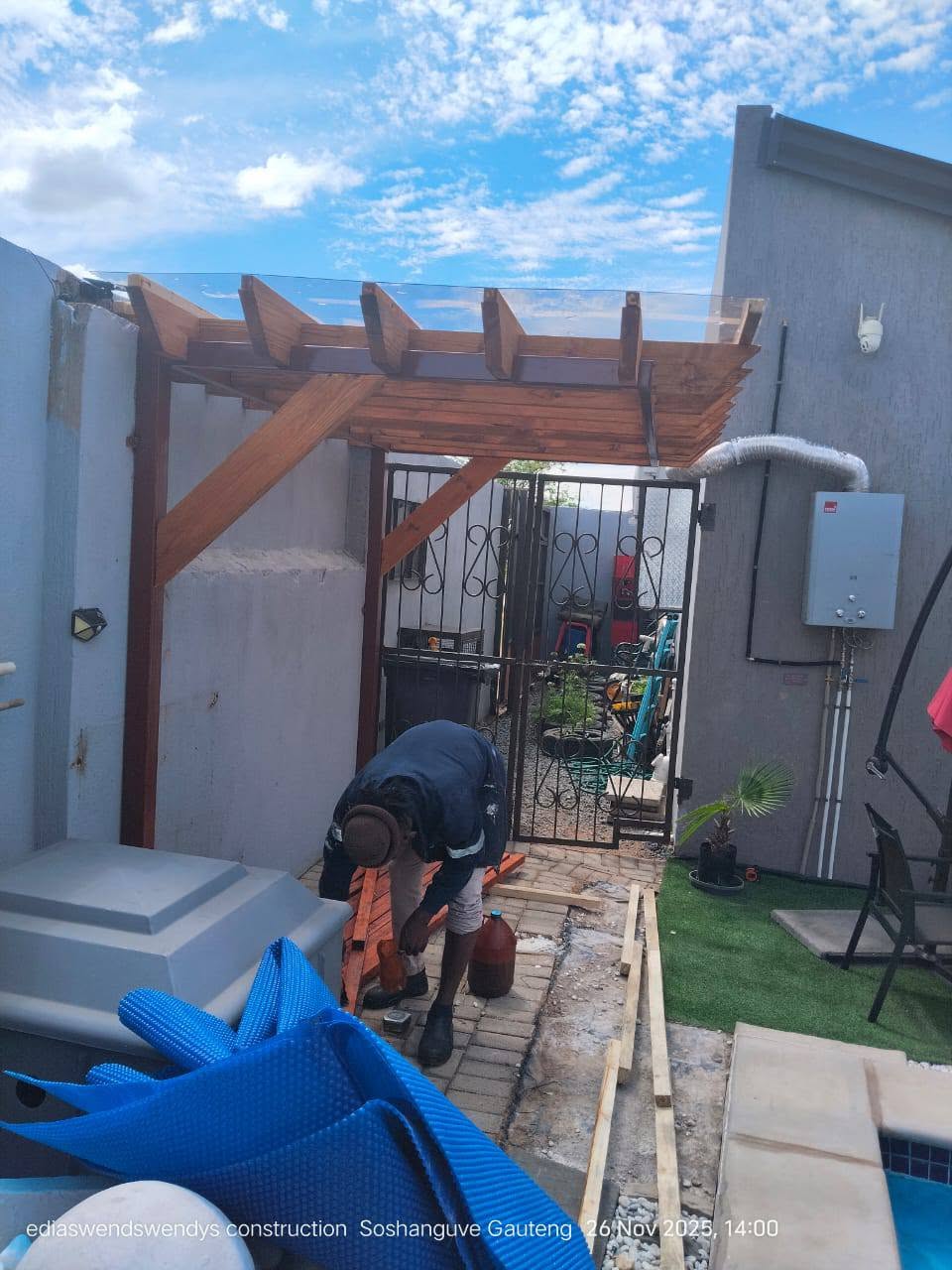 Pergola Shades project 2: Before by Hot Mix Holdings